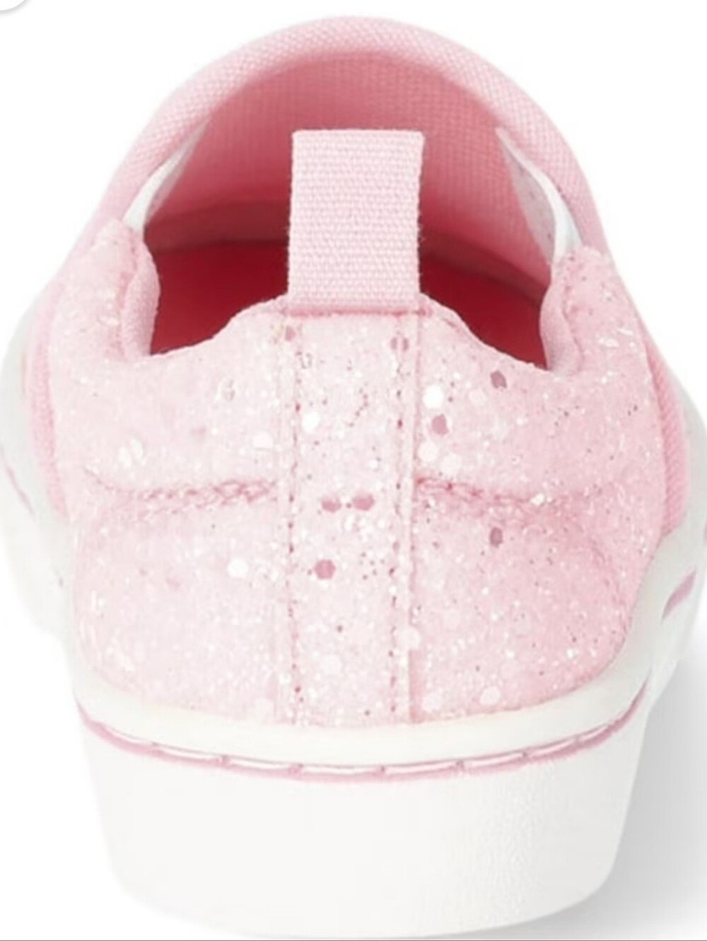 Wonder Nation Pink Glitter Slip-On Kids Sneakers Size 1 NWT. Memory Foam. - Picture 3 of 5